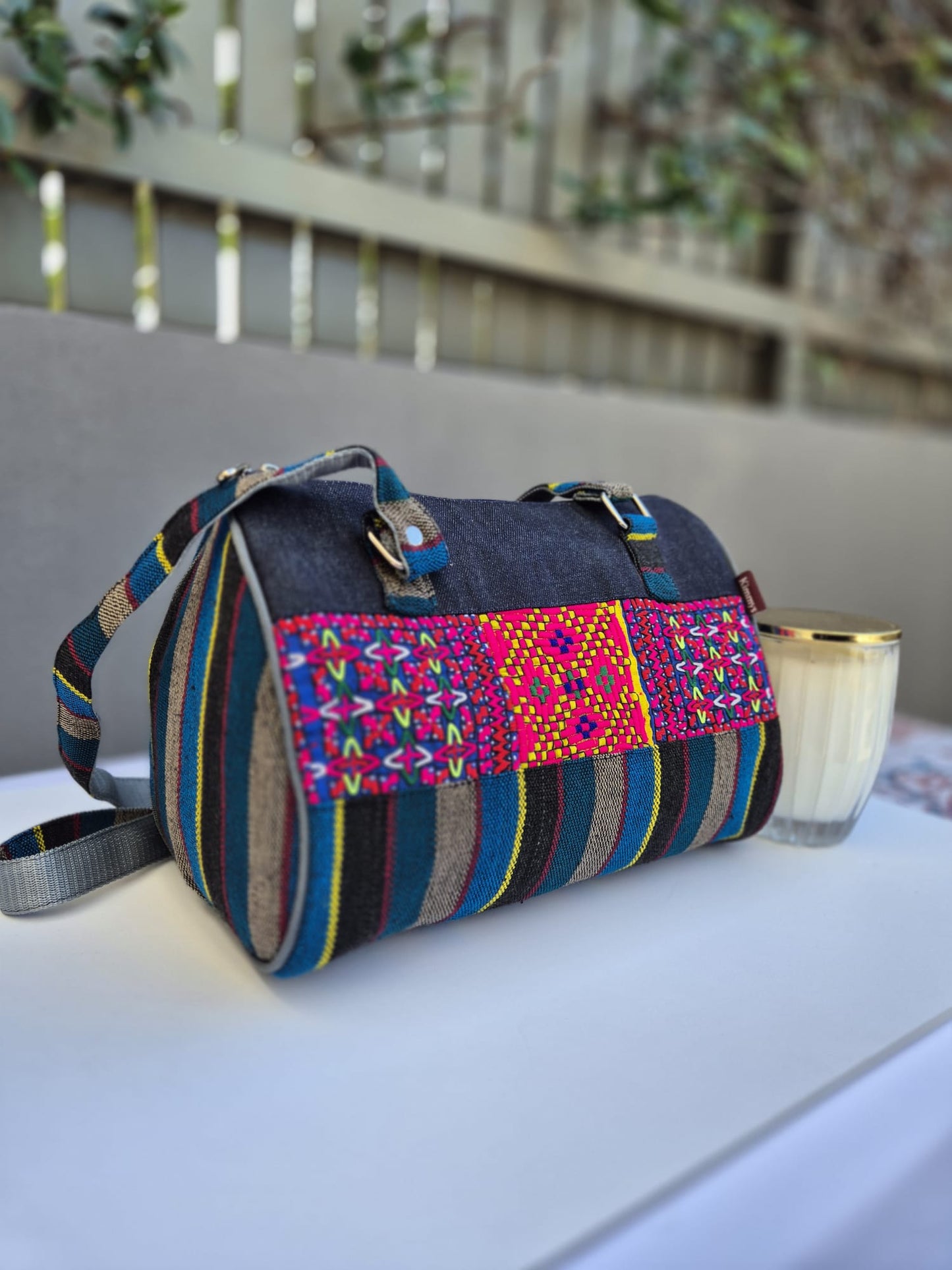 Blue-Multicolor Hang Bag 5
