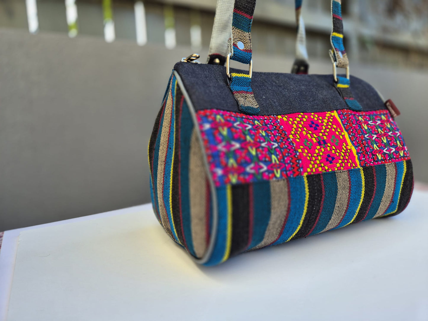 Blue-Multicolor Hang Bag 2