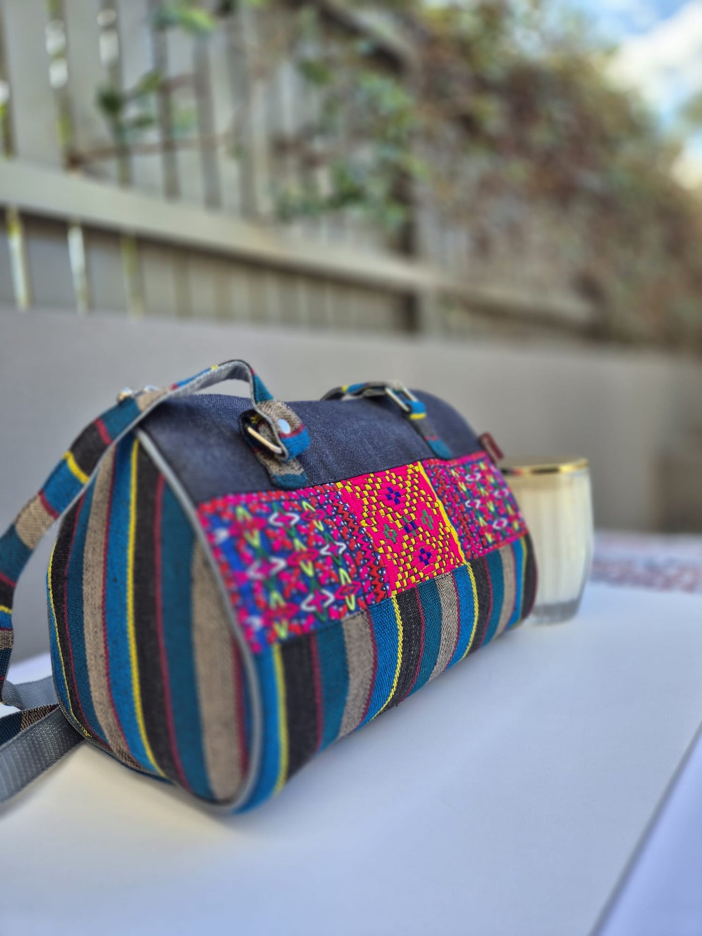 Blue-Multicolor Hang Bag 4