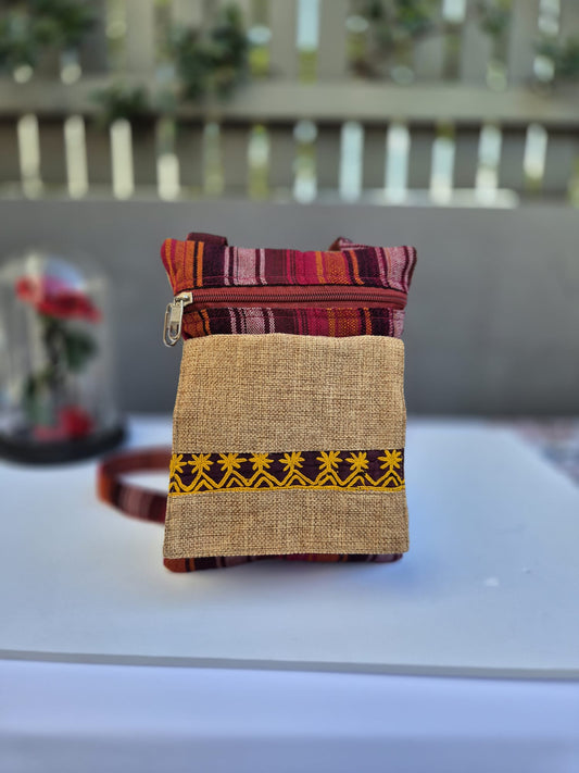 Brown-Multicolor Cross Body Bag 2