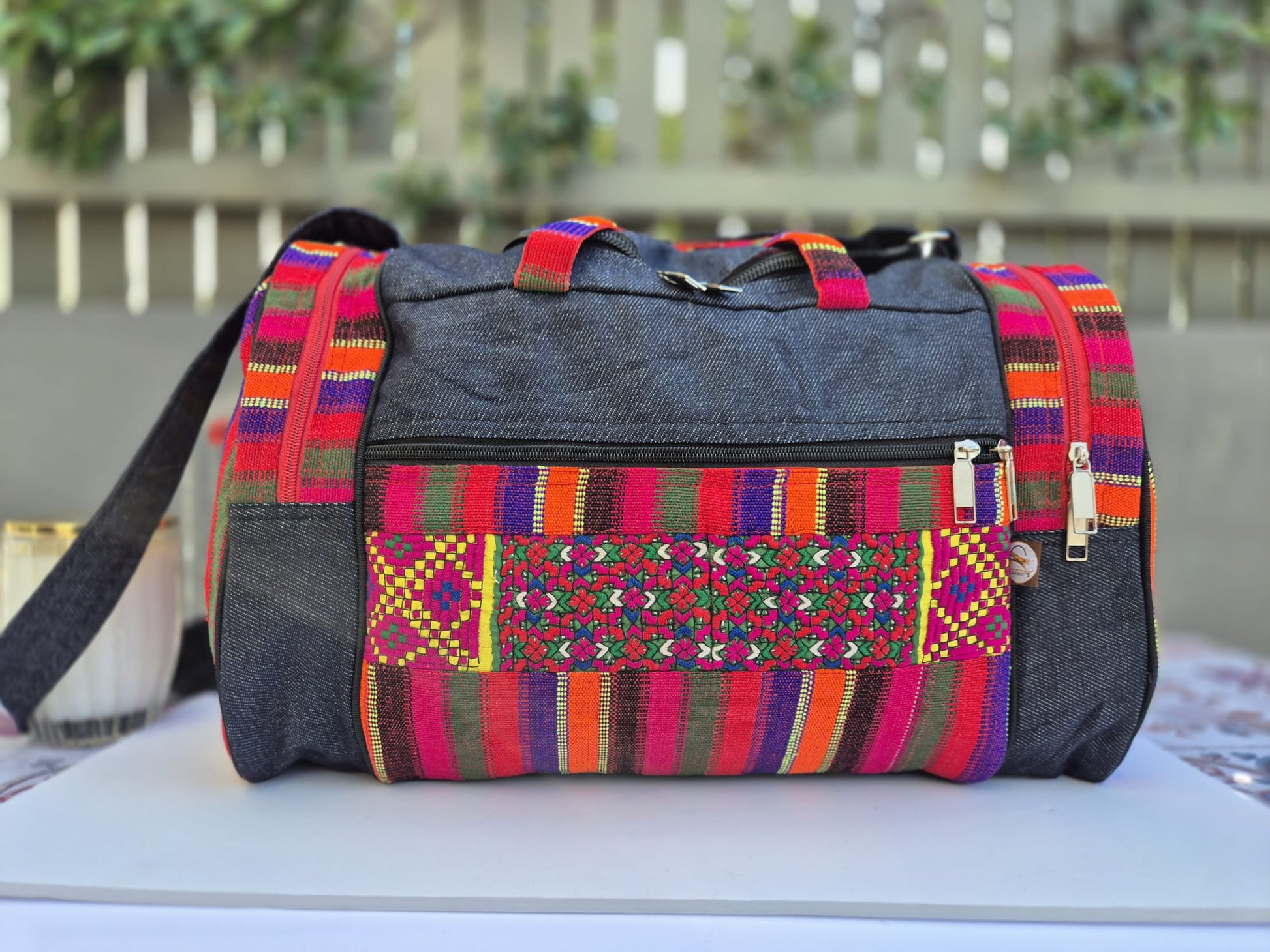 Multi-Color Duffle Bag