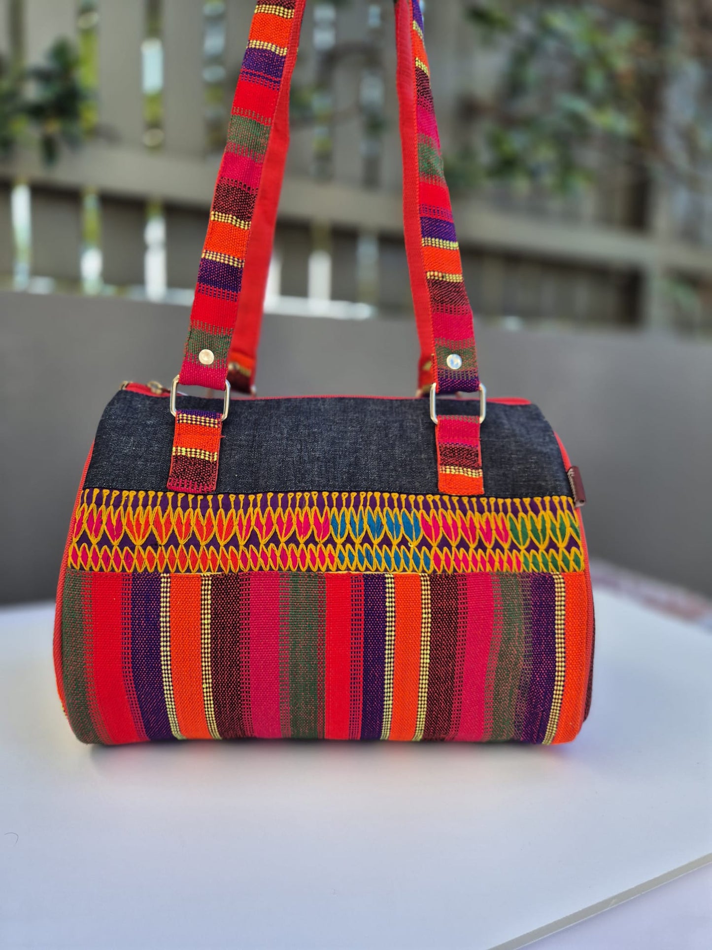 Red-Multicolor Hand Bag (Medium) 2
