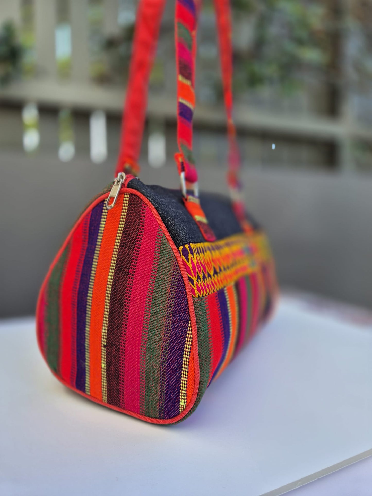 Red-Multicolor Hand Bag (Medium) 3