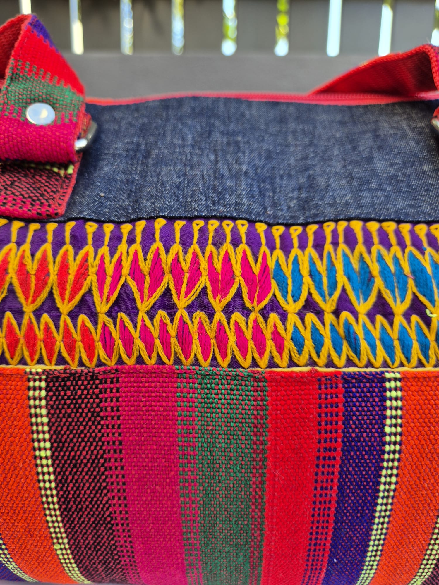 Red-Multicolor Hand Bag (Medium) 4